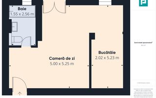 Apartament 1 cameră + bucătărie, Zona Torontalului - Poză 7