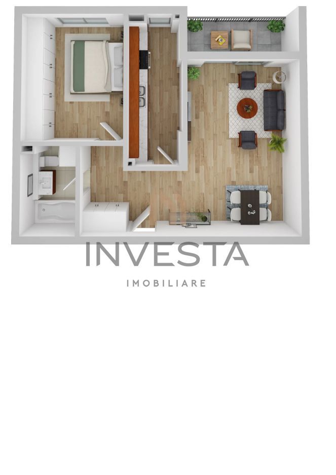 Apartament premium bloc nou 2 camere in Andrei Muresanu - Schiță 2