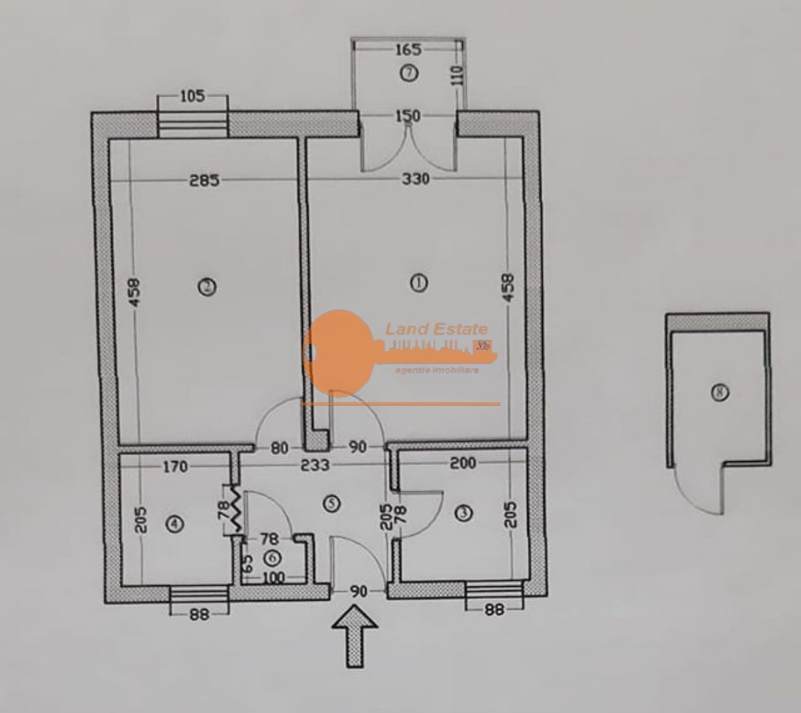 Apartament 2 camere | Decomandat | Renovare completă | Bucureștii Noi - Schiță 6