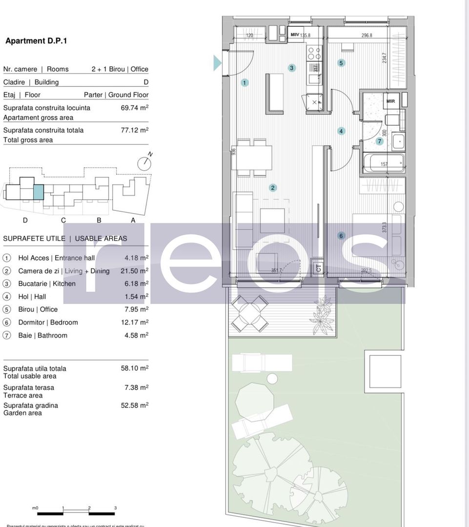 VANZARE 3 CAMERE STRAULESTI | 70 MP | CURTE PROPRIE 53MP | COMPLEX NOU - Poză 17