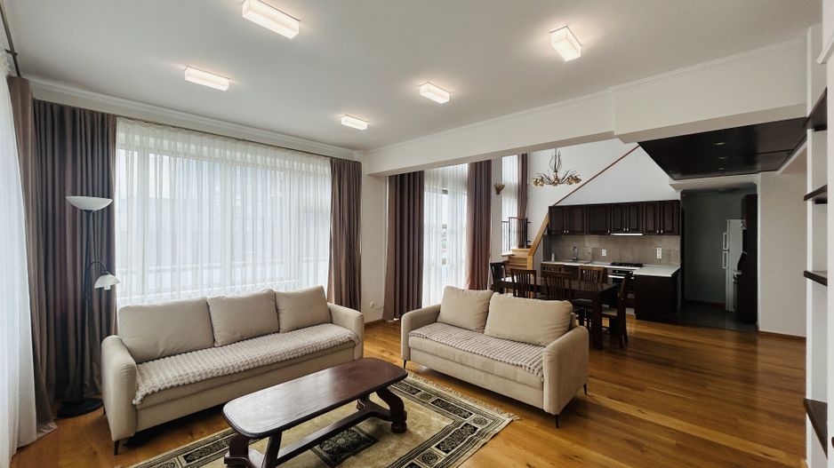 Penthouse de inchiriat, zona buna, terasa mare, mobilat si utilat - Poză 5