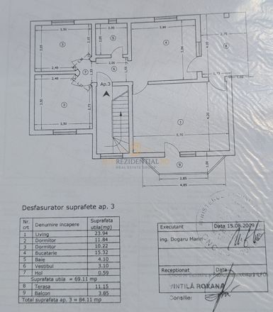 3 cam, 84mp, terasa sticla, curte 69mp, 2 parcari, boxa |Drumul Fermei - Schiță 8