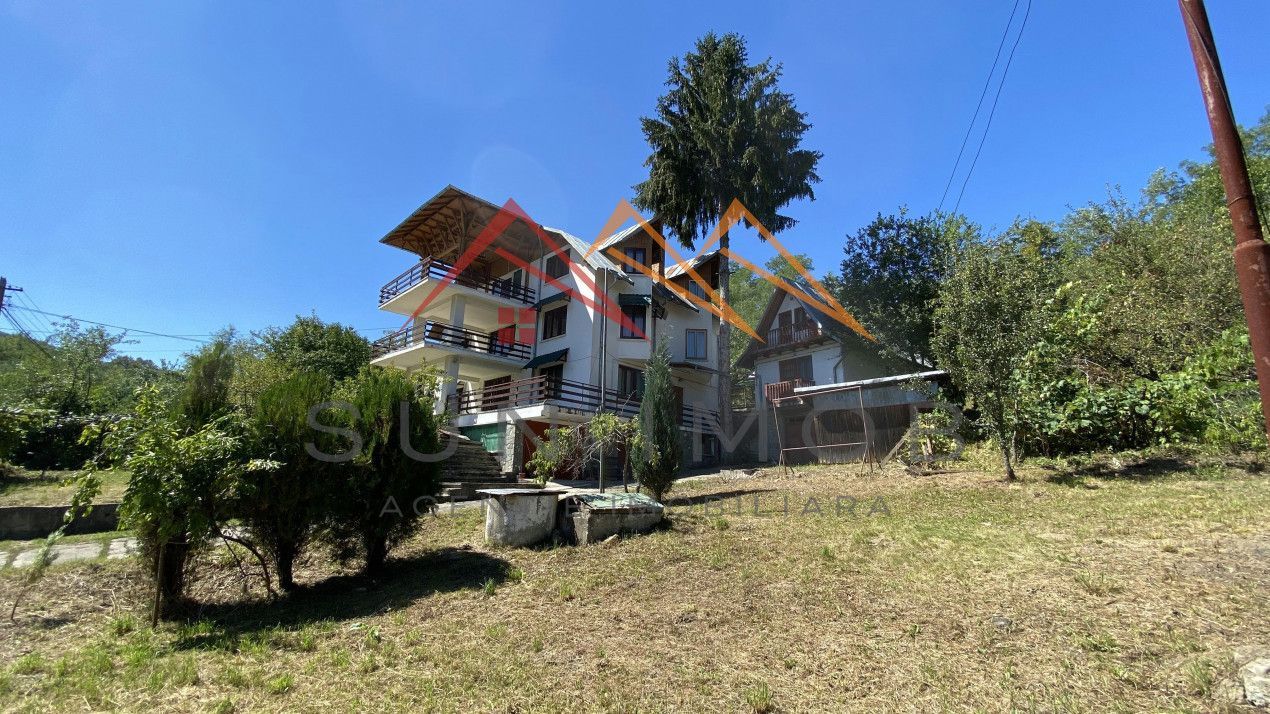 Vila de vanzare, teren 3100 mp, 7 camere, 6 grupuri sanitare, 3 CT, an 1997 - Poză 2