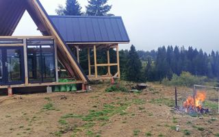 Cabana tip A frame si teren 1000 mp de vanzare / Marisel . Cluj - Poză 16