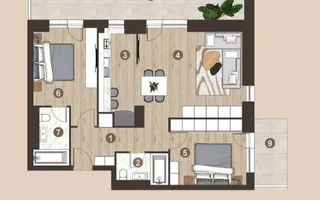 3 camere I et3 I 2 bai I First Estates I 75 utili - Poză 14