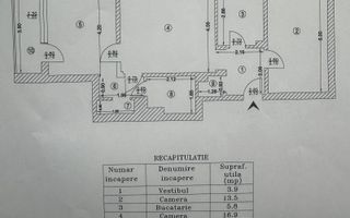 Apartament 3 camere | Zona Domenii - Schiță 19