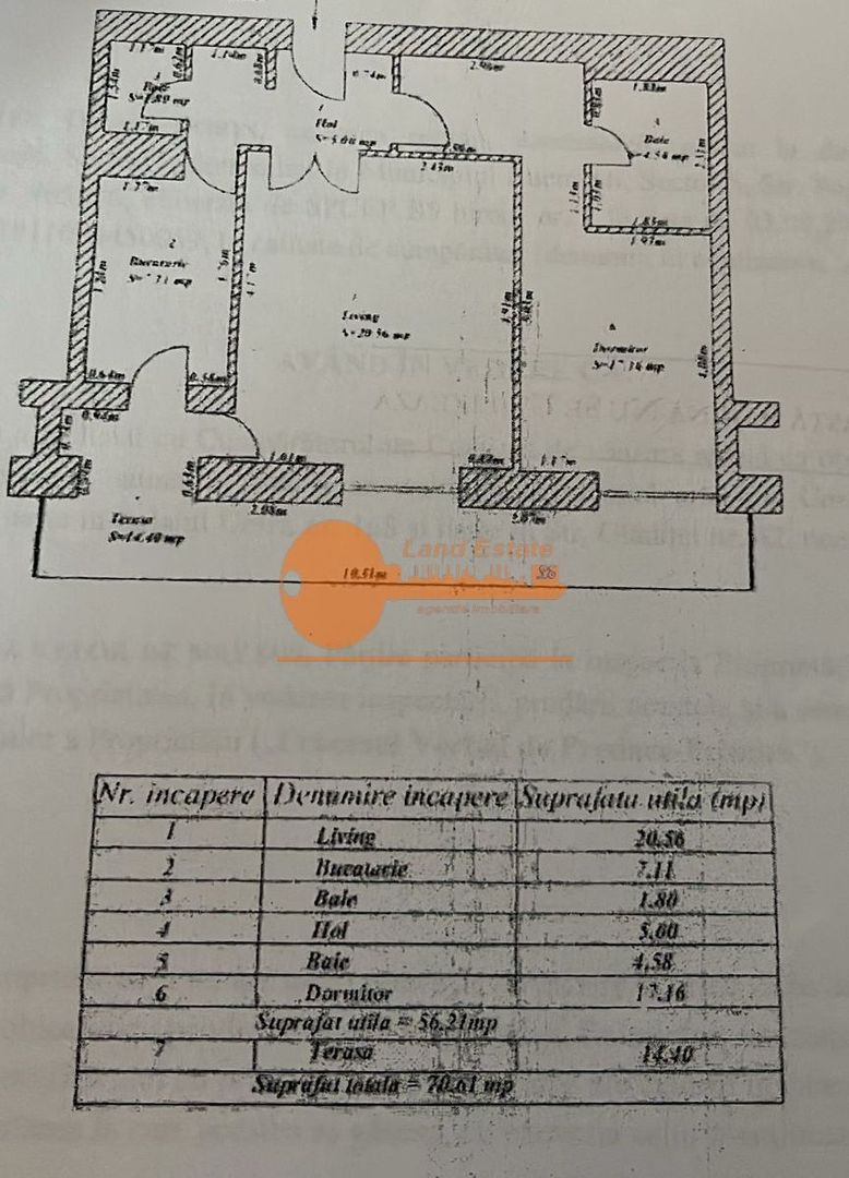 2 camere - 71 mp - 2 băi  ( Văcărești- Loc de Parcare ) - Schiță 20