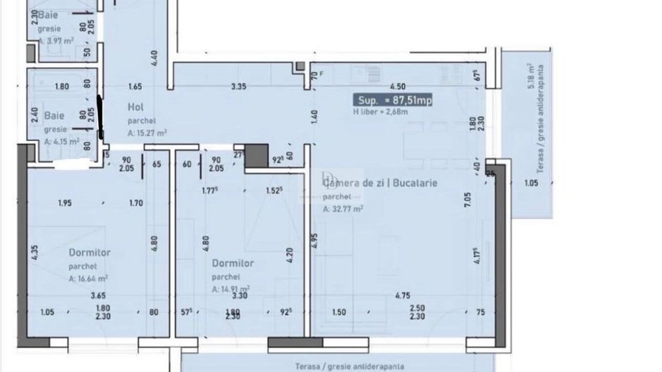 Apartament ULTRALUX cu vedere panoramică | 90 mp + Parcare | Buna Ziua - Schiță 16