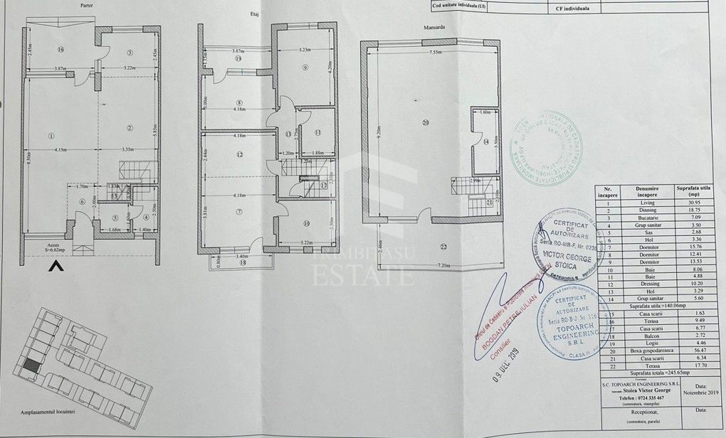 VOLUNTARI - Matei Millo | Vila 245 mp | Complex rezidential - Schiță 2