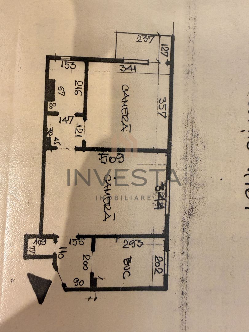 Apartament cu 2 camere cu balcon, parter inalt, Gheorgheni! - Schiță 9