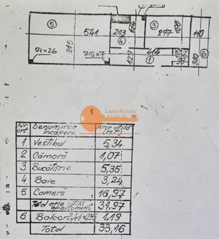 Garsonieră decomandată 33 mp zona Piața Iancului – 2 min de metrou - Schiță 10