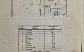 3 CAMERE ‖ BLOC REABILITAT ‖ CALEA CALARASI ‖ 15 MIN METROU MUNCII - Schiță 10