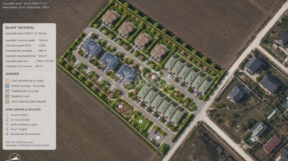 Teren pentru construcții în Grătiesti, Mun. Chișinău - Poză 1