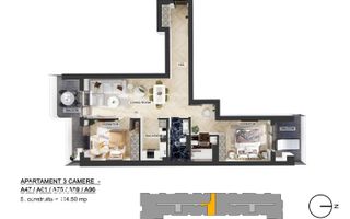 Apartamente 3 camere, Pipera, comision 0 % - Poză 15