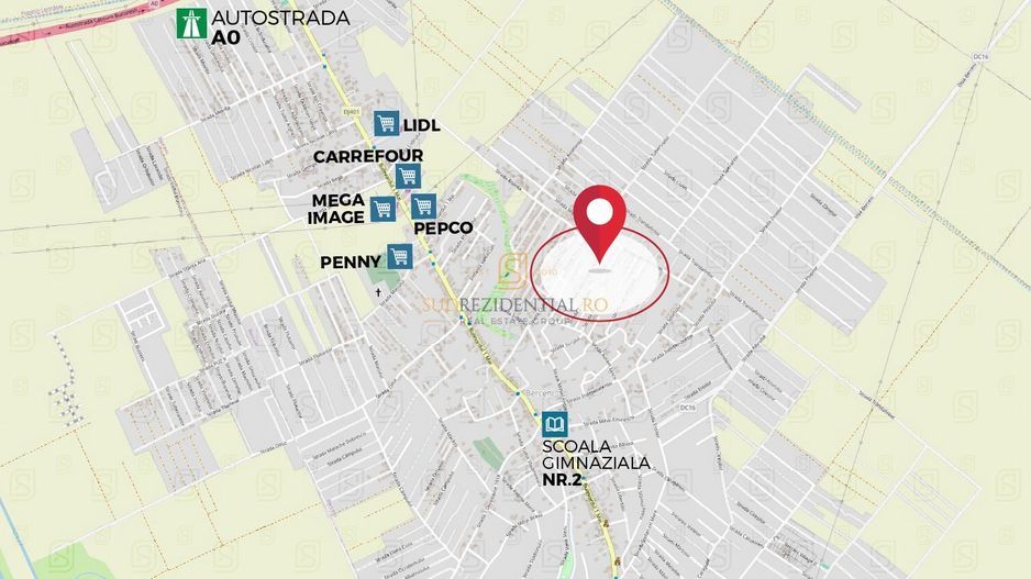 Teren intravilan 438 mp, Str. Lacramioarei - Comuna Berceni - Poză 3