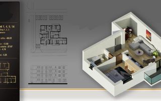 Zona Soarelui / Apartament cu 2 camere / Etaj 1 / Ultrafinisat - Poză 1