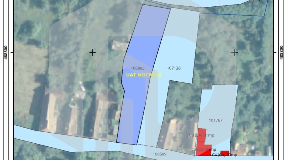 Teren cu autorizatie de constrcutie | 1866 mp  | Nocrich | Utilitati - Poză 1