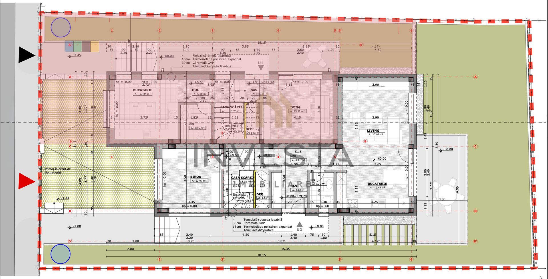 Duplex modern | 191 mp | curte proprie | garaj dublu | Andrei Muresanu - Schiță 4