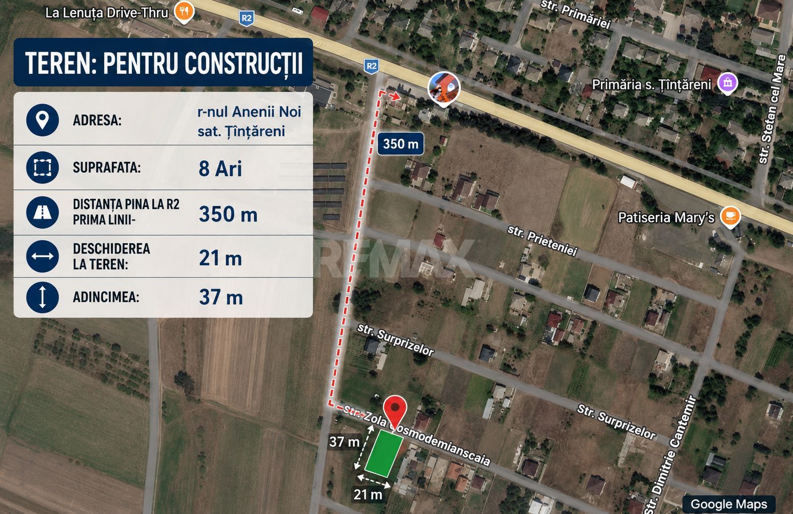 TEREN PENTRU CONSTRUCȚIE – 8 ARI | ȚÎNȚĂRENI, ANENII NOI - Poză 1