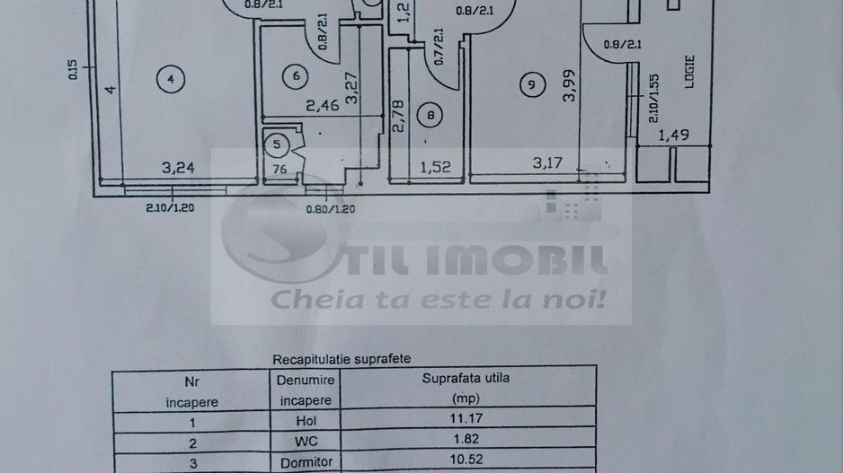 Ap. 3 camere Decomandate., 2 bai, 67mp, zona Gara - Poză 7