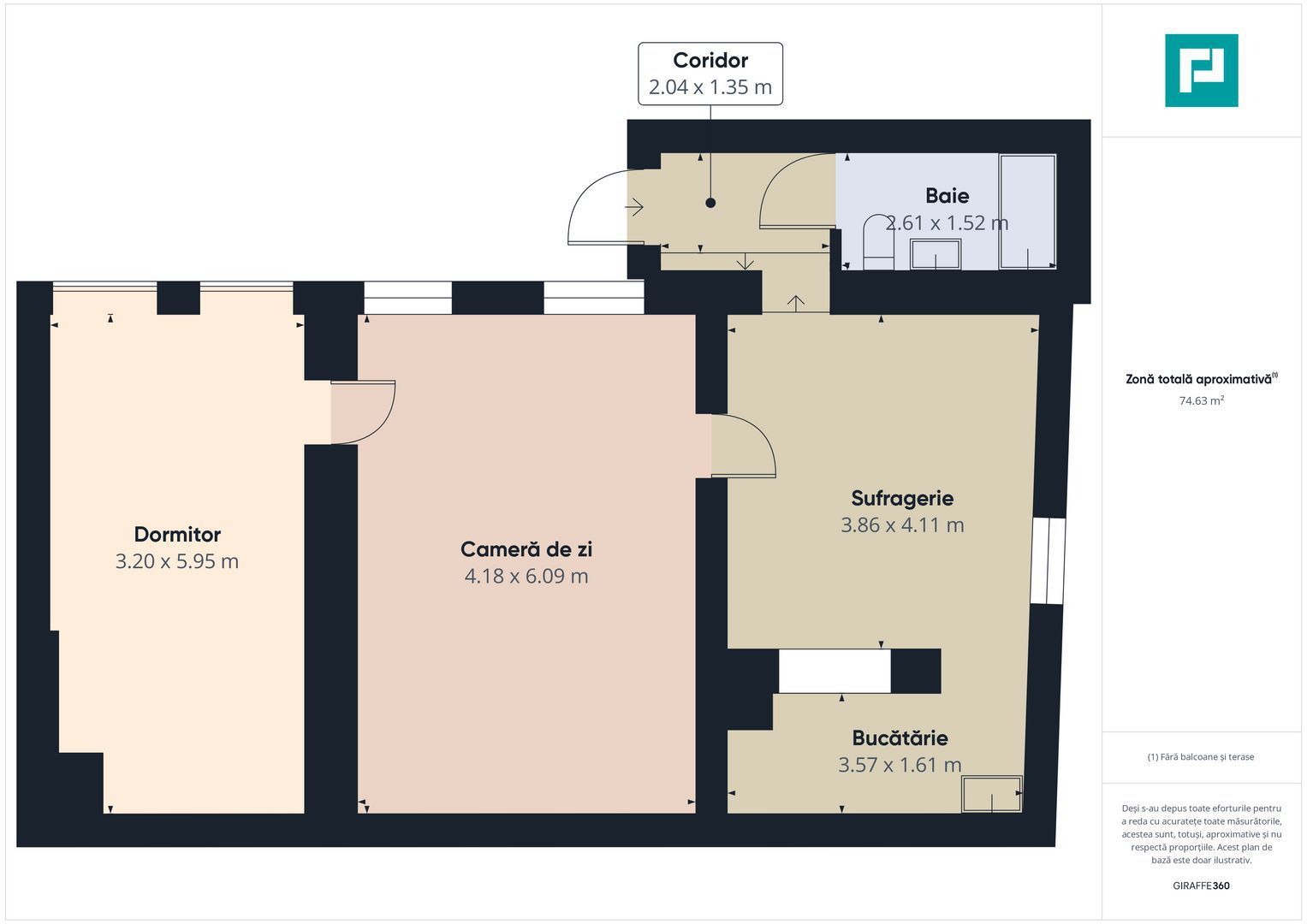 PREȚ REDUS! Apartament cu 2 camere, Ultracentral - Poză 6