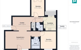 Apartament cu 3 camere și 2 băi zona Aurel Vlaicu - Poză 9