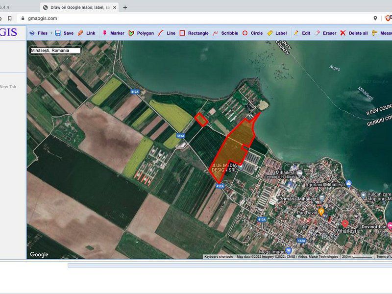 Teren extravilan Mihailesti 15 ha - Poză 2