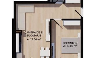 Apartament 2 camere, Florești – 47 mp, etaj intermediar - Poză 1