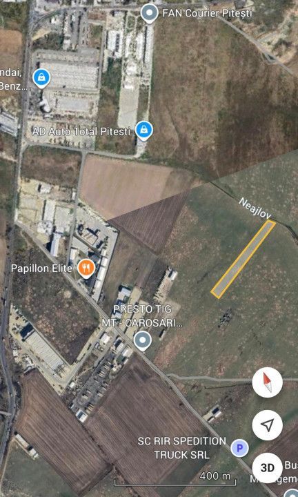 Teren 10.000 mp zona industriala Albota 10 euro mp -Arges - Poză 2