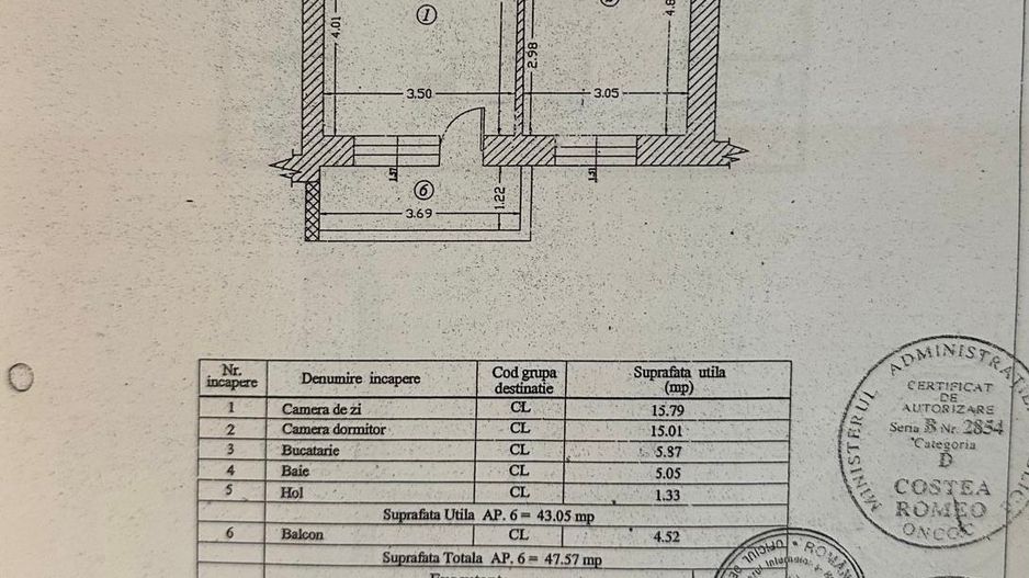 Apartament 2 camere Decebal Matei Basarab 1/6 - Poză 12