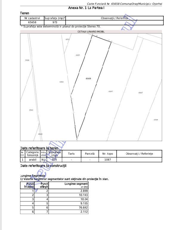 Teren Investiție | 25 €/mp | Acces Drum Metropolitan OSORHEI - Poză 7