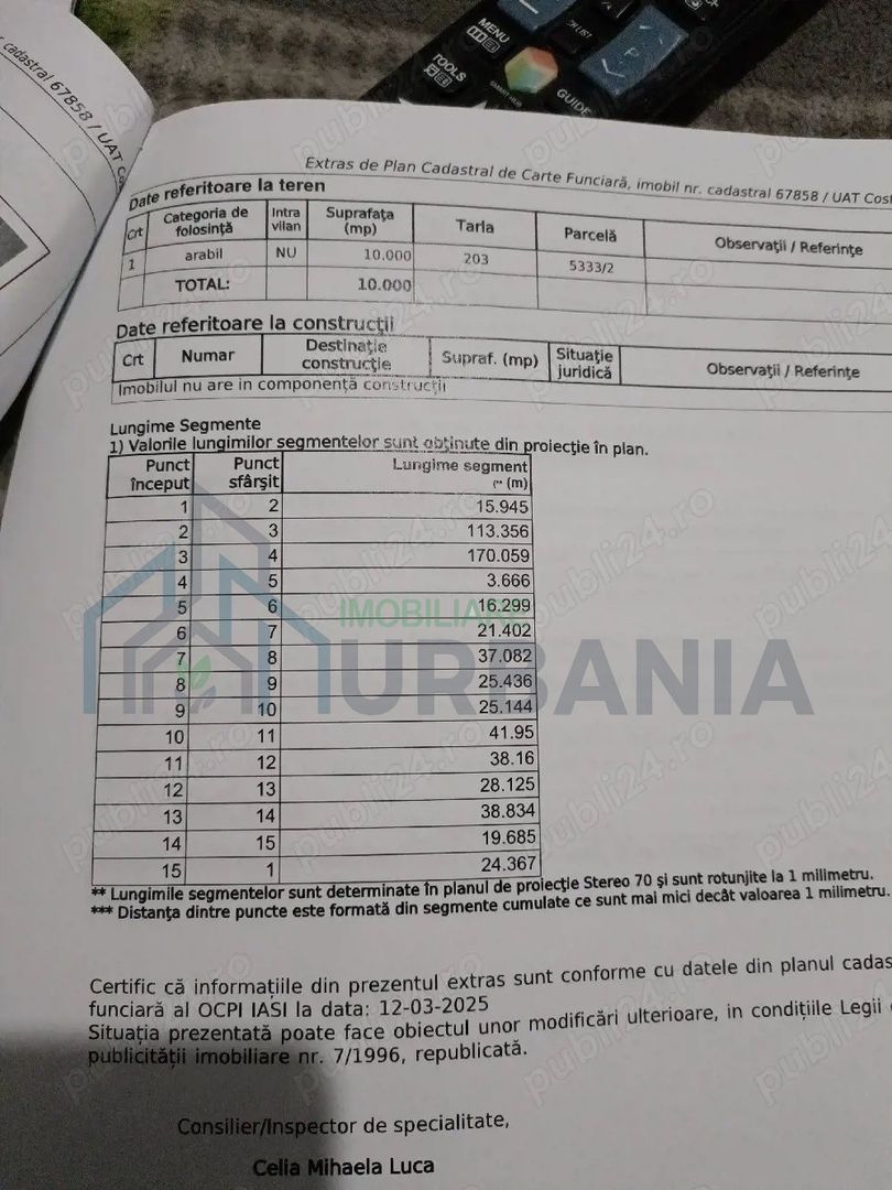vind teren extravilan deschidere la DN 28 - Poză 2