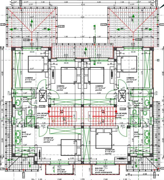 Duplex frumos cu arhitectura mediteraneana - Poză 9
