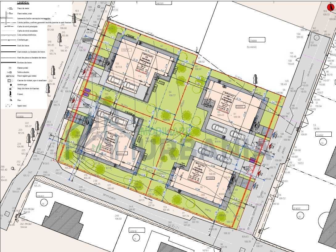 Teren intravilan în Bucium, Iași, cu autorizatie de construire pentru 4 case individuale - Poză 4