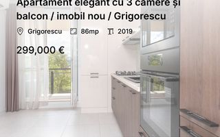 Apartament elegant cu 3 camere și balcon / imobil nou / Grigorescu - Poză 1