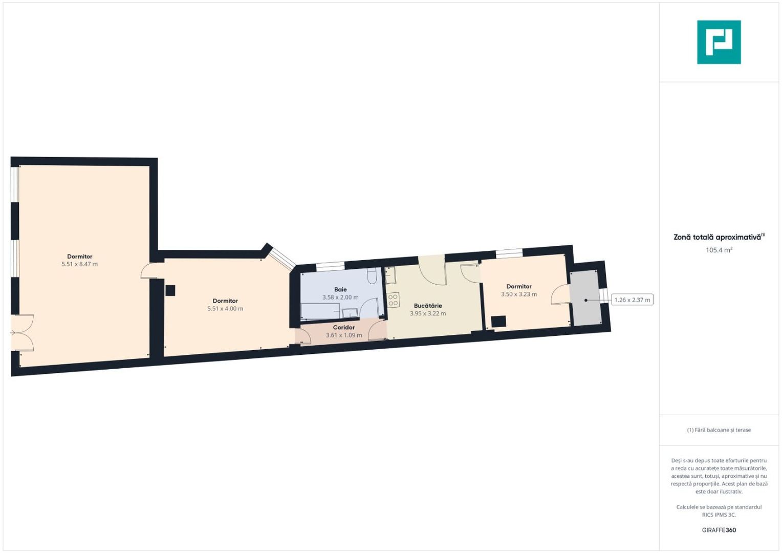 Apartament la casă, 3 camere - P-ța Catedralei - Poză 4