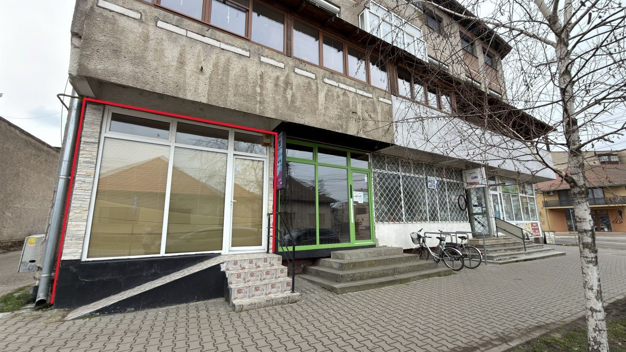 Spațiu Comercial Stradal 30 mp/Trafic Intens Auto și Pietonal/C.A.Române - Carei - Poză 1