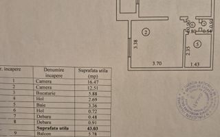 2 camere, etaj, 3/4, Tiglina 2 - Poză 2