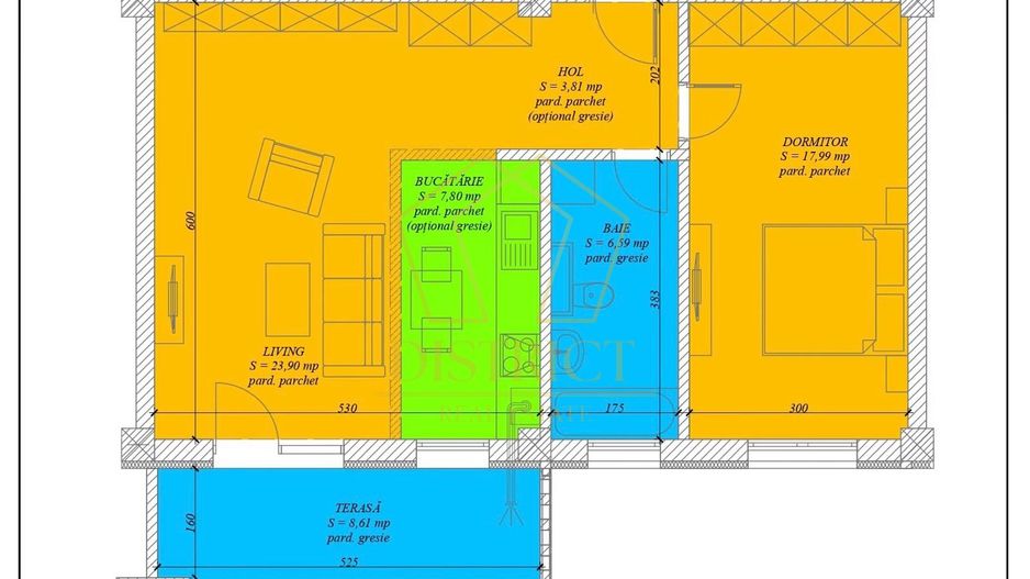 COM 0% Apartamente noi cu 2 camere | Mehala - Schiță 10