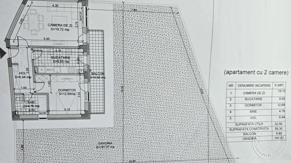 Apartament 2 camere cu grădină și terasă privată construcție nouă 2026 - Poză 25