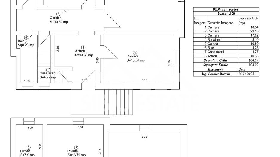 Casa zona centrala Sibiu 2 unitati, ideala investitie - Schiță 24