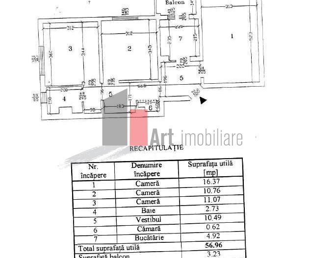Apartament 3 camere de vanzare zona Pantelimon-Bulevardul Chisinau - Poză 1
