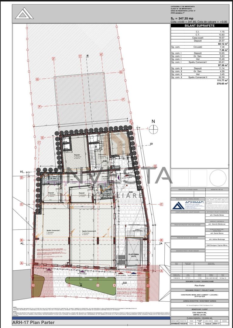 Spatiu comercial in imobil exclusivist/ Zona Parcul Central - Schiță 3