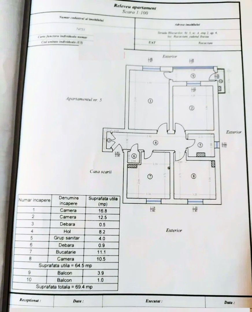 LOC. RACACIUNI,  APARTAMENT 3 CAMERE - Poză 25