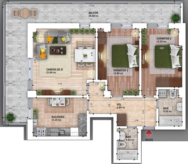 3cam.dec.-2bai-lux/13min -pe jos Metrou N.Grigorescu,sector 3 - Poză 2