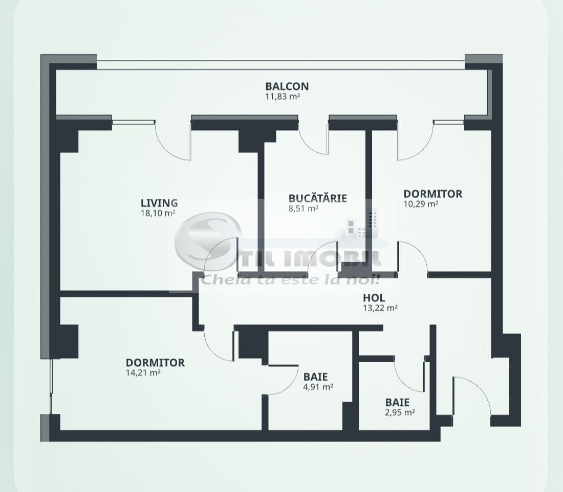 BLOC NOU!Apartament cu 3 camere, 2 bai, D, 84mp-TATARASI - Poză 7