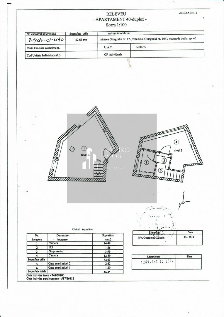 Apartament 2 camere cu scara interioara bloc nou  Giurgiului - Poză 17