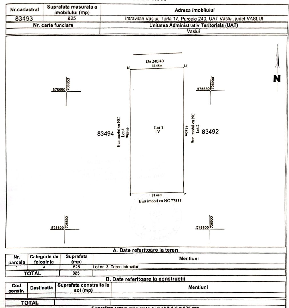 Teren INTRAVILAN 795 mp, zona FILATURII - str. AUREL VLAICU; - Poză 2