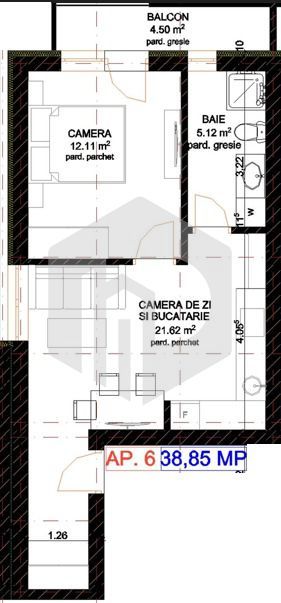Apartament 2 camere- Etaj 1- Doamna Stanca | 38.85mpu | Rahovei - Poză 2