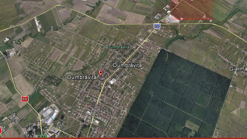 DE VANZARE TEREN 3.960MP, ZONA CENTURA NORD-DUMBRAVITA - Poză 1